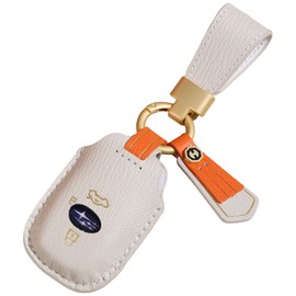 【smasol】Smart Key Case, Genuine Leather, Leather Key Cover, Compatible with Crosstrek/Forester/Levorg/Impresa (Subaru SUBARU Compatible), Men's and Women's, Vehicle-Specific Design, Accessory, S