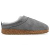 Haflinger Snowbird lambskin clog, felt slipper, house shoe, charcoal, 40