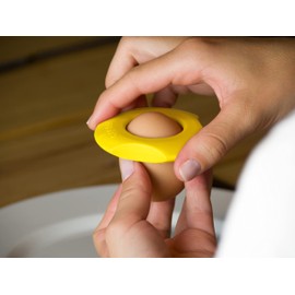 Brainstream Cregg Eggshell Cutter, Egg Bowl& Napkin Ring, Yellow, A001279