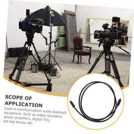 Parliky 3pcs Od Optical Audio Cable Audio Cord for Tv and Home Theater Male to Male Transmission Design for Amplifiers and Sound Systems