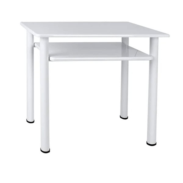 Etubera Nail Table, White, Width 35.4 x Height 29.5 x Depth 17.7 inches (90 x 75 x 45 cm), For Work from Home, For Telework, Slim Desk, Computer Desk, Flat Desk, Workbench Desk, Work Table, Desk, Side Slim Table, Desk, Desk Outlet, Nail Salon, Self Gel Nails