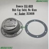 Stemco 352-4009 Grease Hub Cap Solid, No Glass w/ Gasket