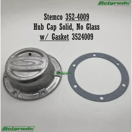 Stemco 352-4009 Grease Hub Cap Solid, No Glass w/ Gasket 3524009
