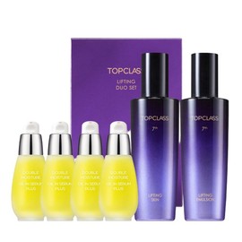 Charmzone Top Class Duo Moisturizing Basic 6-Piece Set (Skin, Emulsion, Oil, Serum Plus 4), 1 Set / 참존 탑클래스 듀오 보습 기초 6종세트(스킨에멀전오일세럼플러스4), 1세트