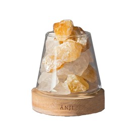 ANJI Crystal Salt Lamp with Dimmer Switch 2.2-2.5 lbs Citrine