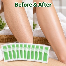 20pcs Wax Hair Removal Strips for Smooth Skin Care – Easy-Use Paper Wax Strips for Home Beauty & Travel Grooming