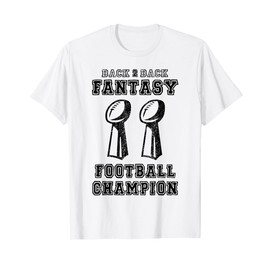 Back to Back Champion Fantasy Football Draft Party Kit T-Shirt