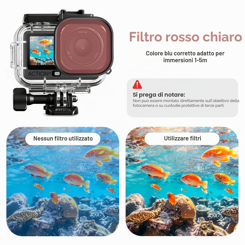 FitStill DJI Action 6 - Kit completo da immersione per
