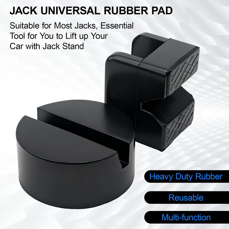 2 Types Jack Stand Pads Adapter for 4 Ton Universal