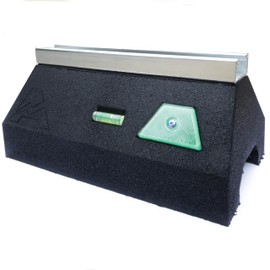 Rooftop Block Support – Single Base with Channel | Heavy-Duty Recycled Rubber Mount | UV-Resistant | for Pipes, Conduits, HVAC, Solar, Cable Trays | 750 lb Load Capacity