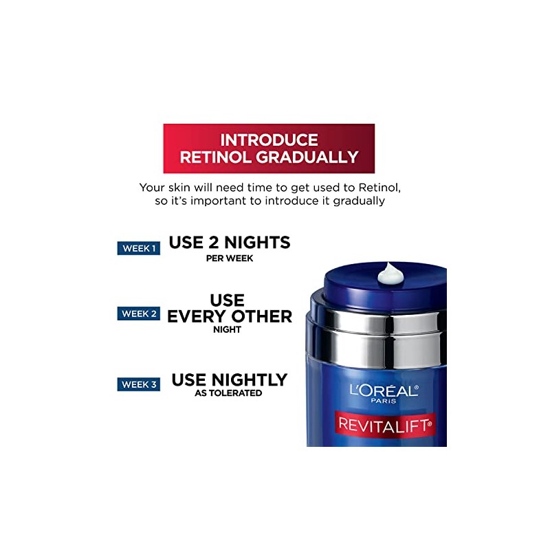 Oreal Paris Revitalift Pressed Night Cream With Retinol Niacinamide Visibly