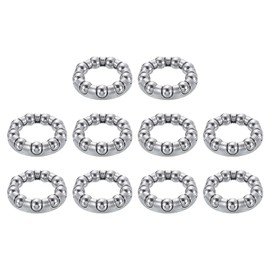 QUARKZMAN Bicycle Crank Ball Bearings 1/4 Inch x 9 Balls, 10 Pieces Replacement Ball Bearings for Bottom Bracket Bicycle Frame Bearing Repair