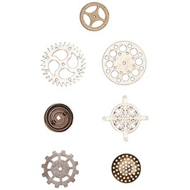Prima Marketing Prima Mechanicals Metal Embellishments Set, Multi-Colour, 15.74 x 22.35 x 0.83 cm