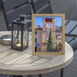 SESEAT 8x10 Picture Frame Natural Woodgrain, Display Pictures for Wall and Tabletop, 1 Pack