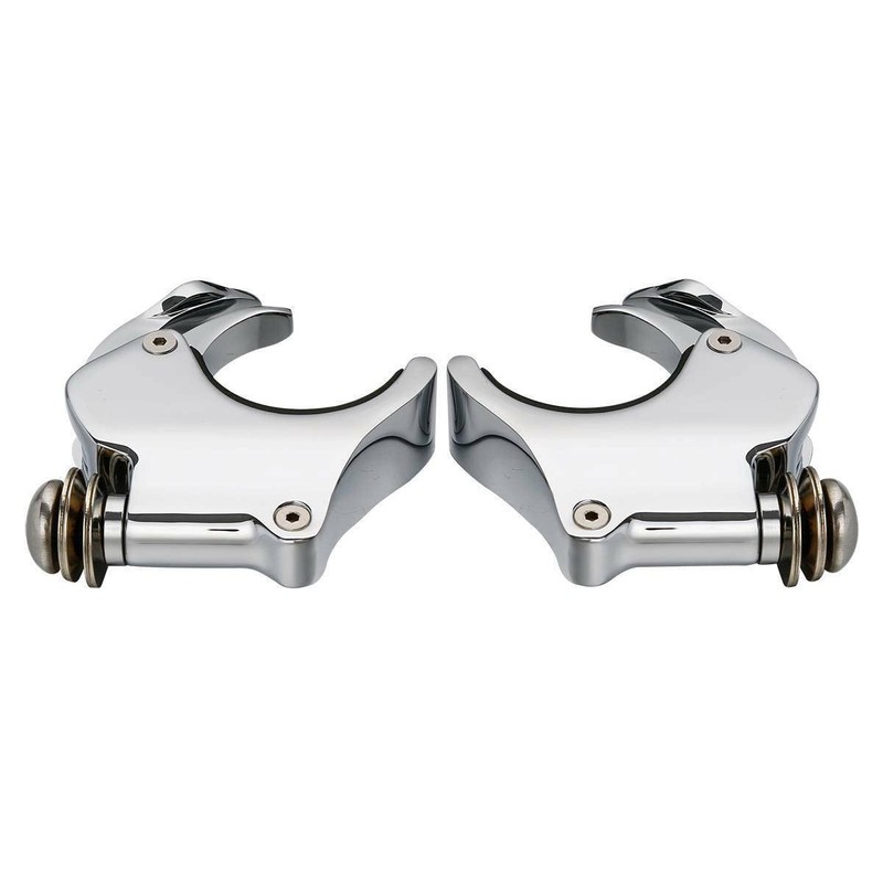 XFMT 41mm Detachable Quick-Release Windshield Clamps Windscreen Mount Bracket For