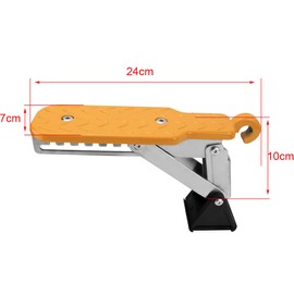 HHWRT Car Door Step, Universal Fit Car Door Steps, Adjustable Stand Pedal for Door Latch, Foldable Cars Door Step Stand Pedal, Foldable Roof Rack Door Step Up on Doors Latch, Adjustable Car Step Hook