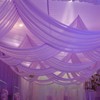 Wedding Curtain Wedding Arch 75 x 800 cm Purple Pelmet