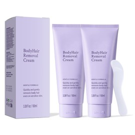 2PCS Crema Depilatoria para Mujeres y Hombres, Crema para Depilar para Vello No Deseado, Suave Gel Depilatorio, Sedosa de Efecto Duradero, para Axila/