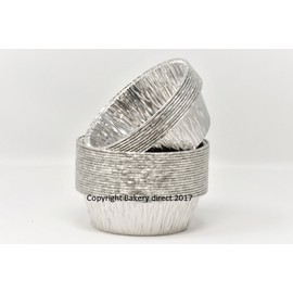 Bakery Direct 50 Round Silver Pukka Pie foils/Dishes