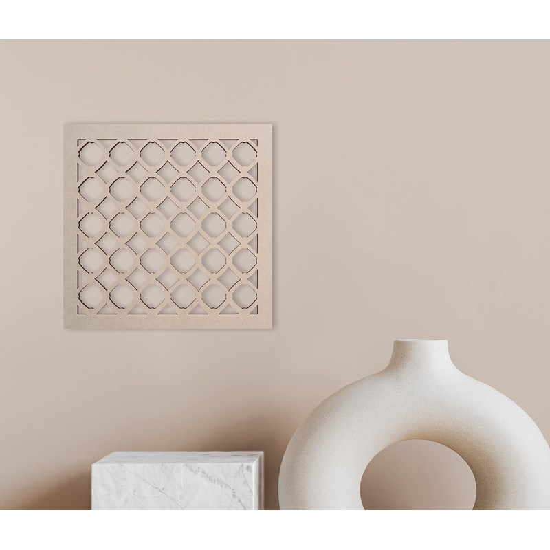 Lattice Panel with a Diamond Lattice Design MDF Home &