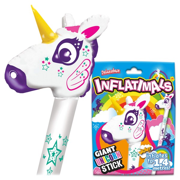 Deluxebase Inflatimals - Unicorn from Giant Inflatable Cute Blow Up Toy. Perfect inflatable girls party gifts or party decorations for kids
