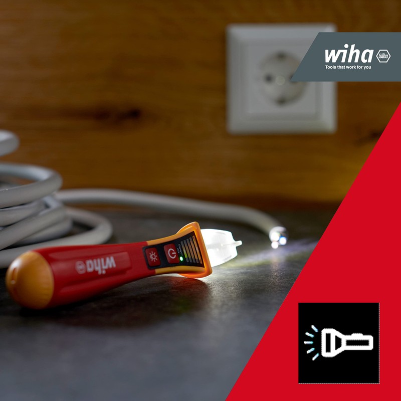 Wiha SB 255-13 Volt Detector 12-1.000 V, Red Yellow, (43797)