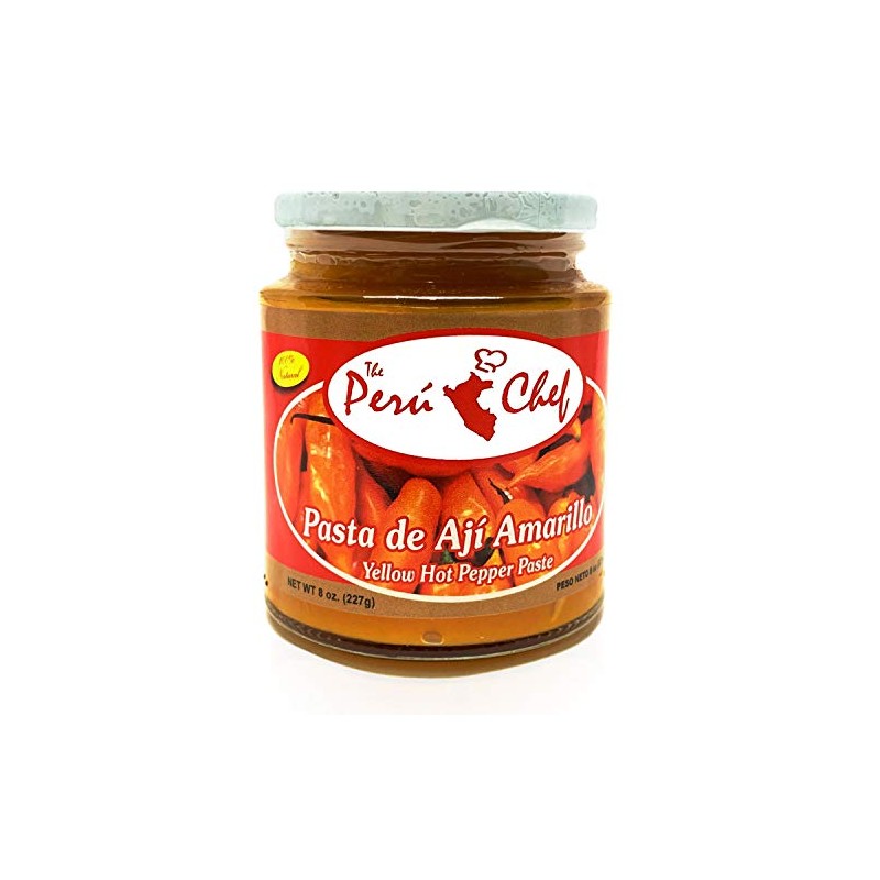 PeruChef Pasta de Aji Amarillo/Yellow Hot Pepper Paste 8oz