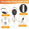 Segus Badge Holder with Clip, Pack of 5 Card Holders