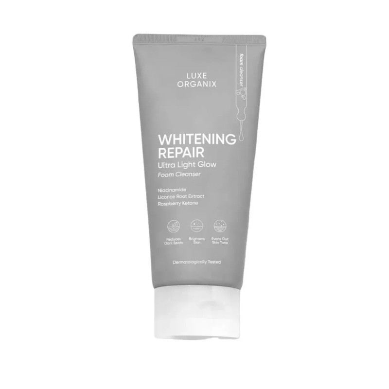 Luxe Organix Whitening Repair Ultra Light Glow Foam Cleanser 150g