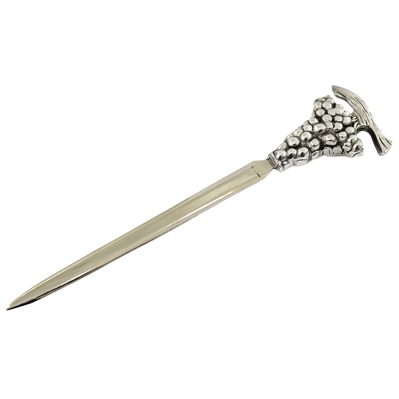 Cavagnini, Elegant Stainless Steel Pewter Letter Opener with Gift Box
