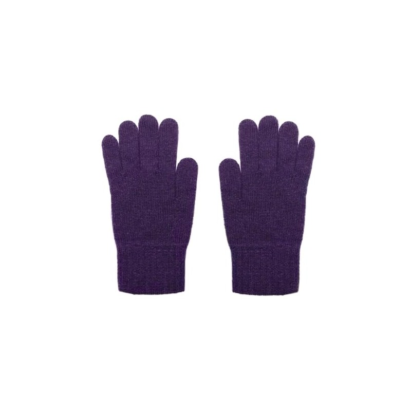 Womens Cashmere Gloves, Made In Scotland, 100% Cashmere (Purple)