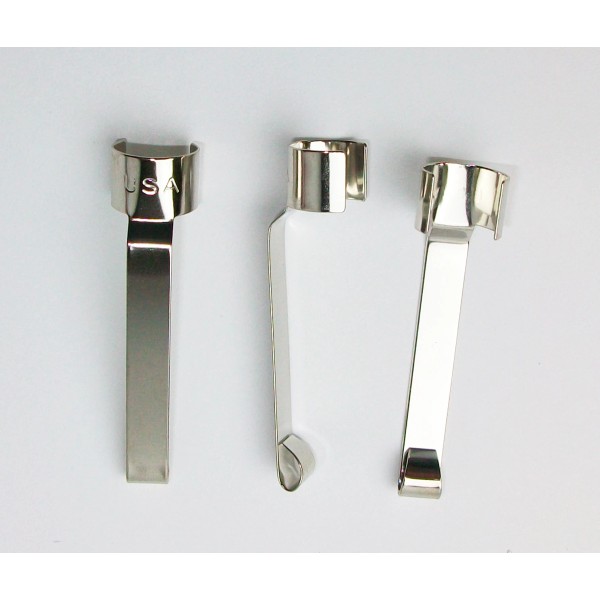 Faultless 10 Spring Steel Snap-on Pen/pencil Pocket Clips - Made
