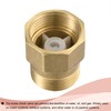 sourcing map Brass Check Valve G3/4 Male Thread 30 x