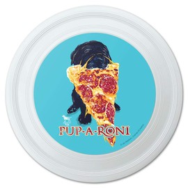 GRAPHICS & MORE Pup-A-Roni Pepperoni Pizza Puppy Dog Humor Funny Novelty 9" Flying Disc
