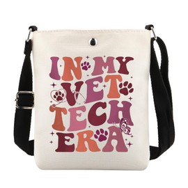 MAOFAED Veterinarian Gift, in My Vet Tech Era Crossbody Bag for Vet Tech, Vet Med Gift, Veterinary Tech Gift (Vet tech eraXKCA)