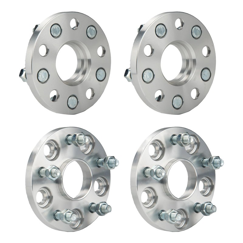 SIZZER 4PCS 15mm-5X4.5-M12x1.5-60.1mm Hubcentric Wheel Spacers Adapters Compatible with Camry,