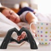 Hand Sculpture Ornament, Resin Heart Hands Sculpture for Coffee Table
