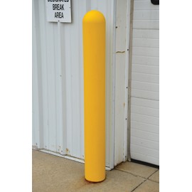 Vestil BPC-24-5.5 Low Density Polyethylene Bollard Post Cover 24 In. x 5-1/2 In. Yellow