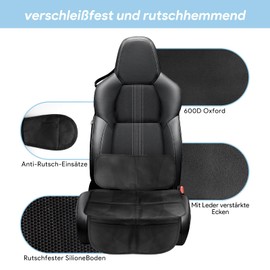EclipseGuard Isofix Child Seat Pad Suitable Car Seat Protector Car Seat with Non-Slip and Waterproof Function Car Seat Protector Best Protection for Your Car Seats (Grey)