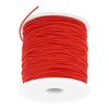 SALUTUY 1mm Elastic String, Red, Soft & Stretchy, 100m, Ideal