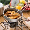 Boundless Voyage Titanium Pot Pan Set Camping Pot with Foldable