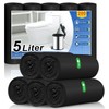XUXRUS 5 L Bin Liners, Black, Small Bin Liners, Suitable