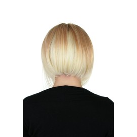 Prettyland C533 - Ombré White Ash Blonde Short Straight Bob Wig Hairstyle with Hightlights
