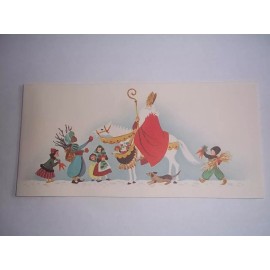 Vintage Paramount Christmas Card King on Horse The Origin of Santa Claus Story