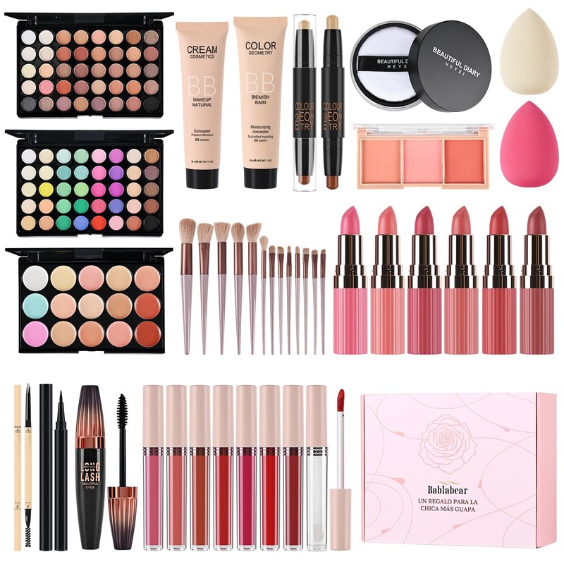Kit de Maquillaje Profesional Completo para Mujer Principiante – Set