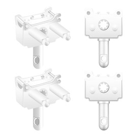 4 PCS Vertical Blinds Repair Kit, Vertical Blind Repair Carrier, Vertical Blinds Replacement Parts Used for White Vertical Blinds Curtain Accessories