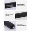 LUYU Two in one Function Black Handheld Square Shower Head,