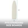 HOME GENIE Ironing Board Cover, Extra Thick Padding, Scorch Resistant
