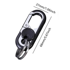 Car Key Holder,Car Key Chain,Quick Release Keychain,Key Organizer Stainless Steel Keychain And Double Ring Keychain(3 Pcs).