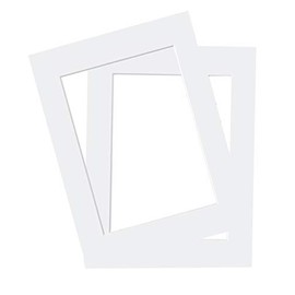 Two Pack Antique/Off White Picture Photo Mount Size 6x8" fits 5x7